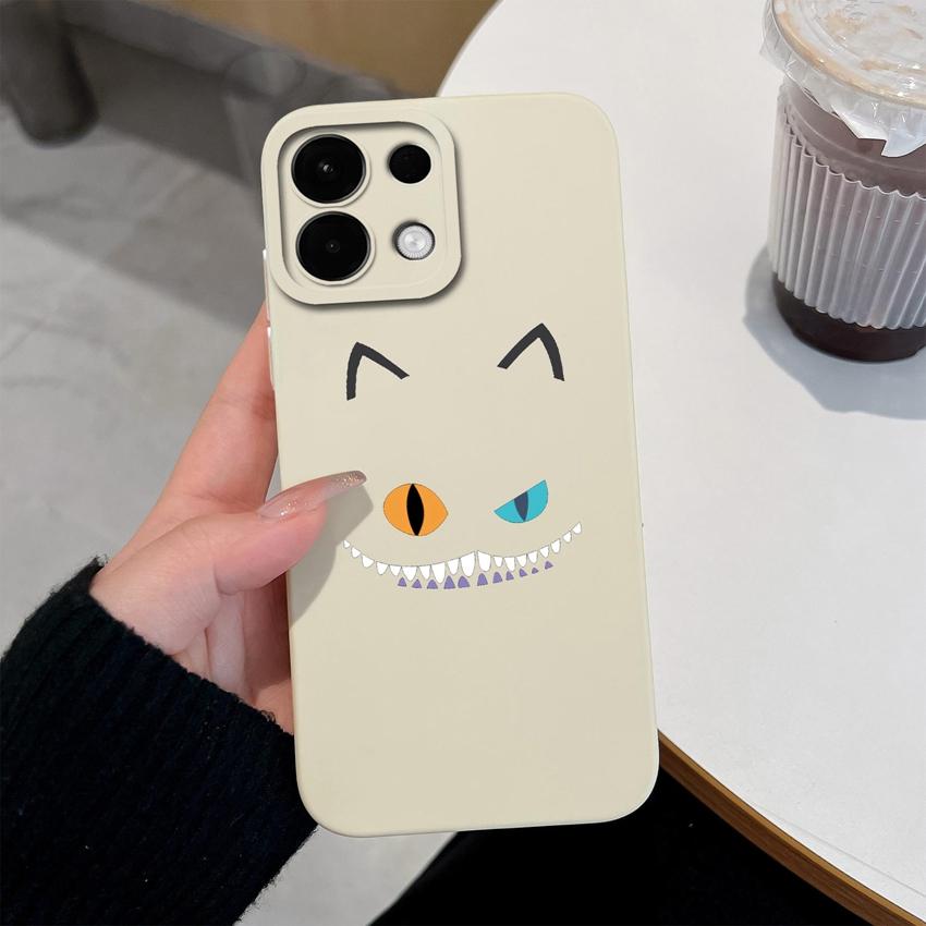 For Oppo K13 Realme 5 6 7 10 8 9 Pro Plus A5X A5 Phone Cases Candy Color Cute Cat Patterns Liquid Silicone Upgraded Shockproof Housing For Oppo Covers