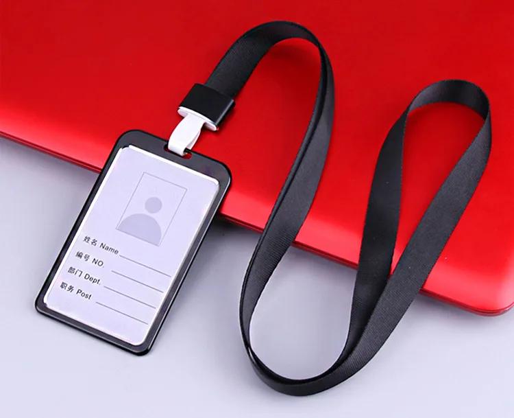 Aluminum Alloy Card Cover Men Women Business Work Name Card ID Badge Lanyard Metal Case Credit Card Holder Bags Protector