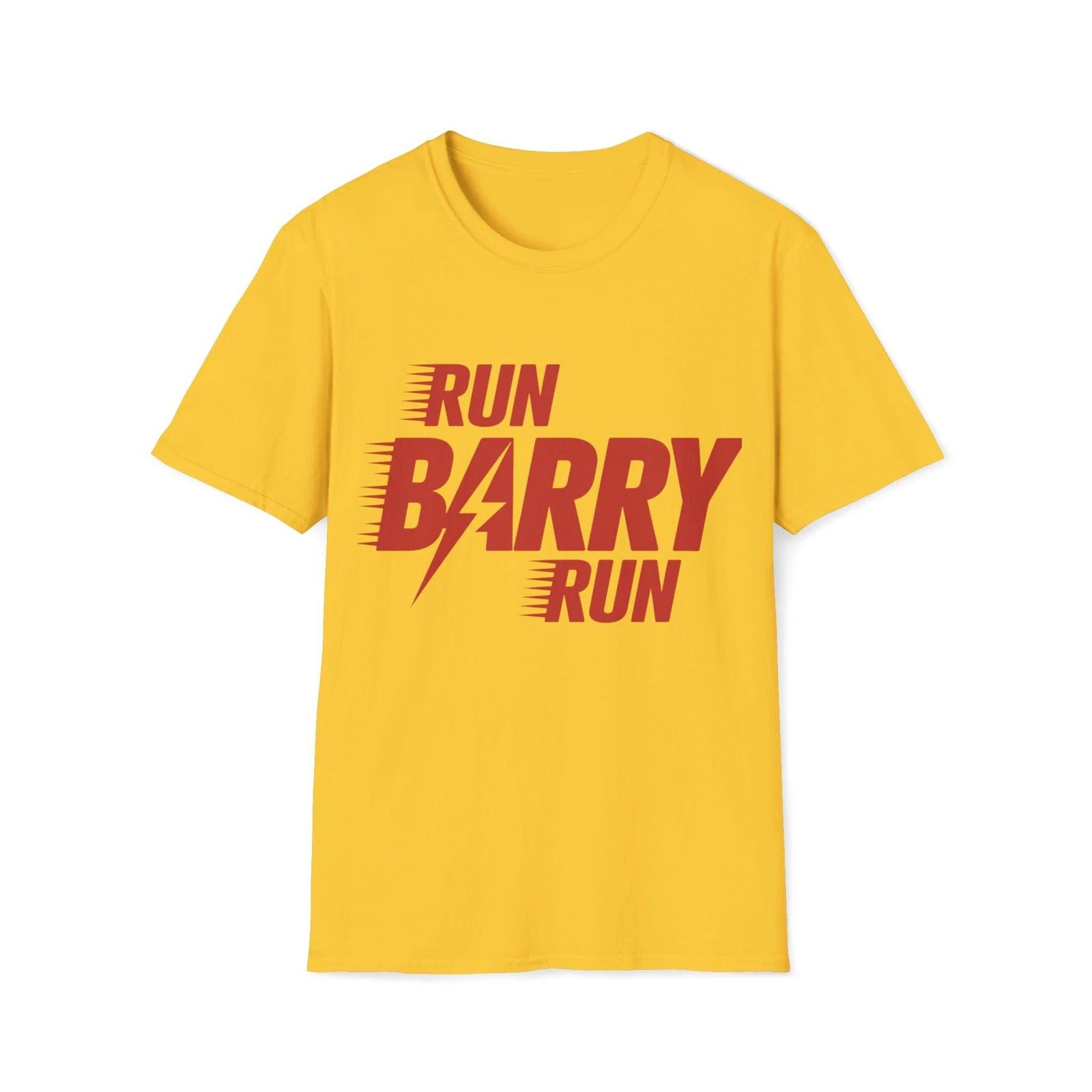 Run Barry Run T-Shirt | Flash Unisex Softstyle Tee 3XL