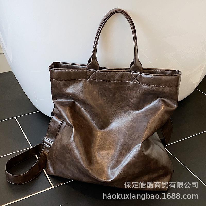 Large-capacity Bag Women's Autumn and Winter Versatile 2025 New Casual Messenger Bag Texture Portable Work Commuter Tote Bag