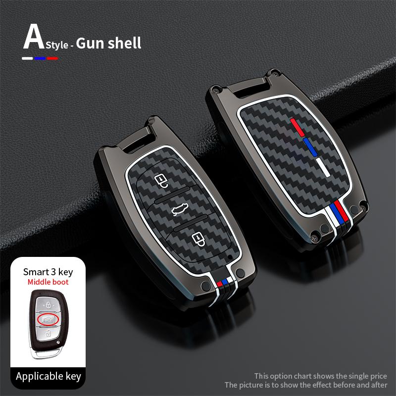 Kryt pouzdra na chytré klíče do auta ze zinkové slitiny pro Hyundai Tucson Santa Fe Rena Sonata Elantra Creta Ix35 Ix45 I10 I30 I40 autodoplňky