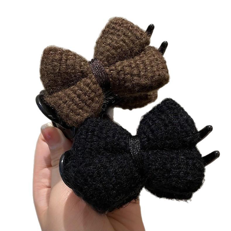 2025 Luxuriöser Plüsch Schleifen Haarknoten Clip für Damen Hochsteckfrisur