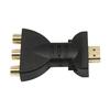 Video Audio Adapter Gold-plated High Resolution Portable HDMI-compatible to 3 RGB RCA AV Component Converter for TV