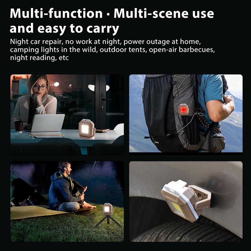 Rechargeable LED Work Light, Waterproof Inspection Lamp with Magnetic Base, for Car Repair, Emergency & Workshop Use