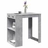 VidaXL Bar Table Concrete Grey 102x70x103.5 Cm Engineered Wood, Pub Table, High Table, Bar Stool Table, Table 3309324