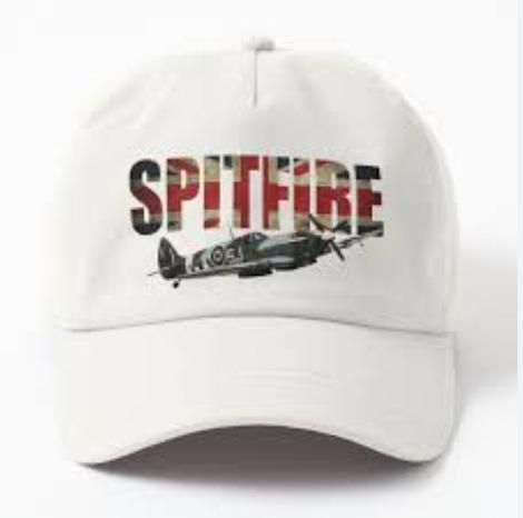 Popular washed old baseball cap World War II Spitfire fighter print sunshade cap sun cap