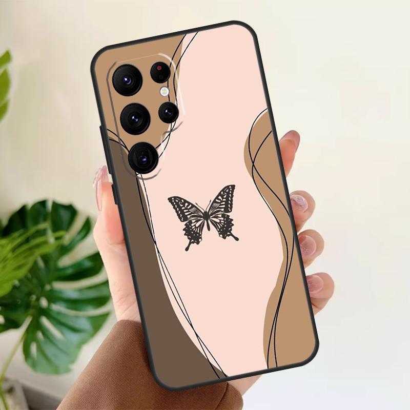 

Graffiti Great Butterfly Art Soft Case For Samsung Galaxy S25 S24 S23 S22 S21 Ultra S9 S10 Plus S23 FE S24 FE Phone Cover Galaxy S22