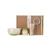 Japanese Matcha Tea Set: Ceramic Bowl & Whisk