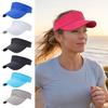 Empty Top Sun Hat Sweat-Absorbent Anti-Slip Outdoor Hat with Curved Brim for Outdoor