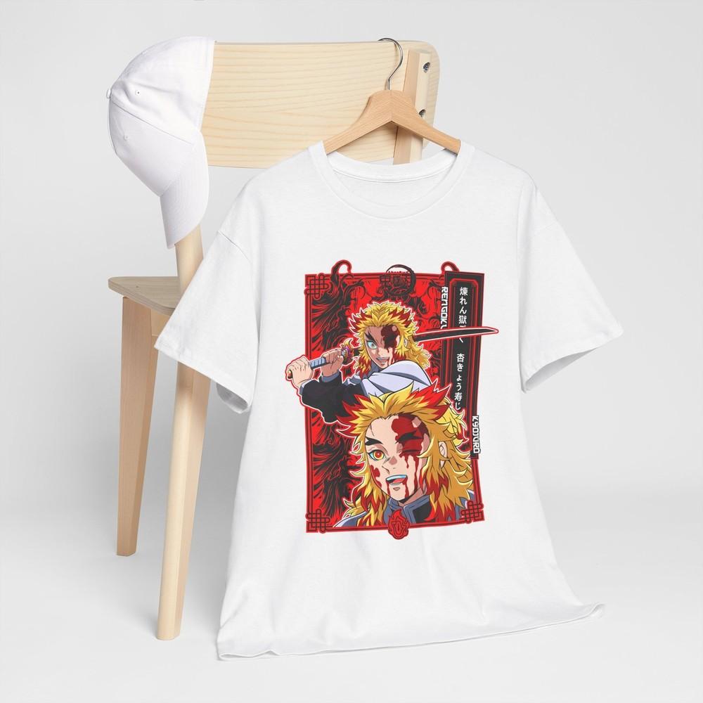 

Kyojuro Rengoku T-Shirt Kimetsu no Yaiba Anime Demon Slayer anime All Size 2XL