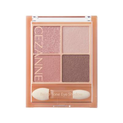 Beige Tone Eyeshadow 06 Peach Beige, 4.3g - Glitter, Pearl, Matte 4 Shade Palette