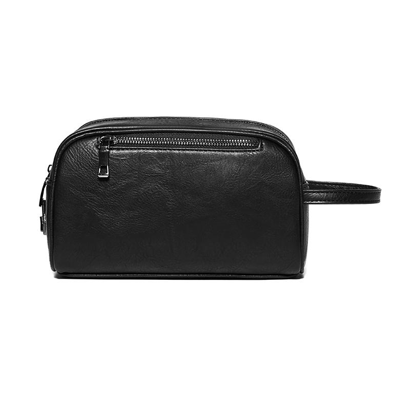 Herren Geldbörsen Retro PU-Leder Münzbörse Luxus Business Handtaschen Vintage Handgelenktasche Handy Taschen Einfarbige Aufbewahrungstaschen