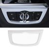 For BMW X3 G01 X4 G02 2018- Matte Silver Headlight Control Button Cover Trim