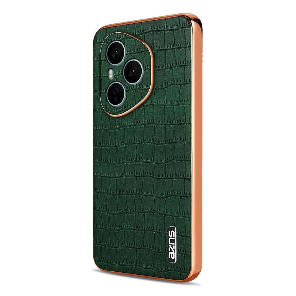 AZNS For Honor 400 Pro 5G (Global) Case Electroplating Crocodile Texture PU+TPU Phone Cover