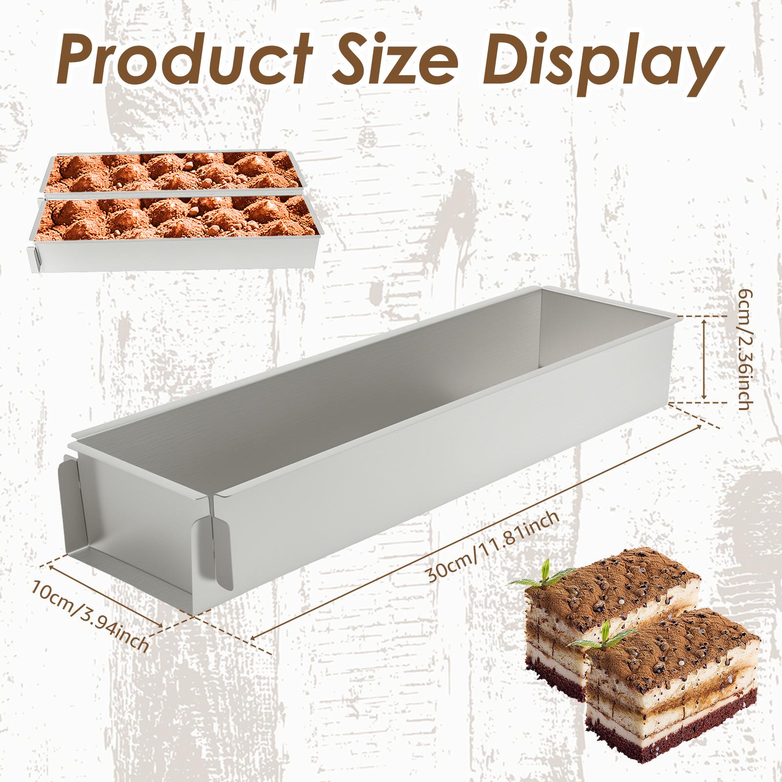 

Stainless Steel Cheesecake Pan w/ Removable Side Plate Tiramisu Cake Pan Nonstick Cake Mold Reusable Cheesecake Mold for Baking