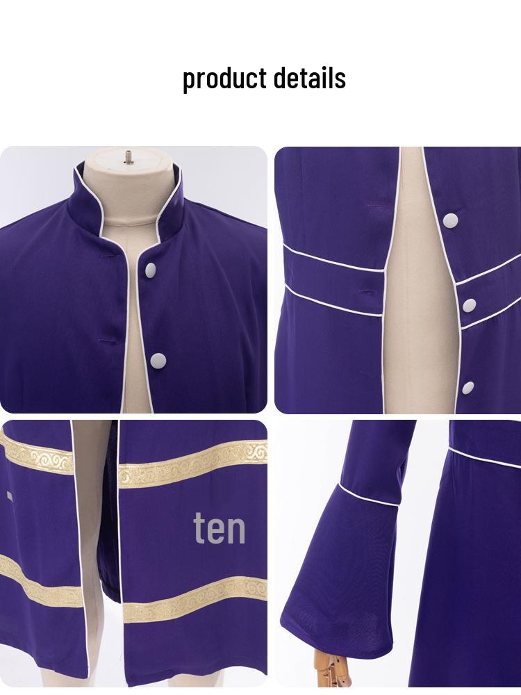 Robe da Cosplay Medievale Monaco Sacerdote per Halloween