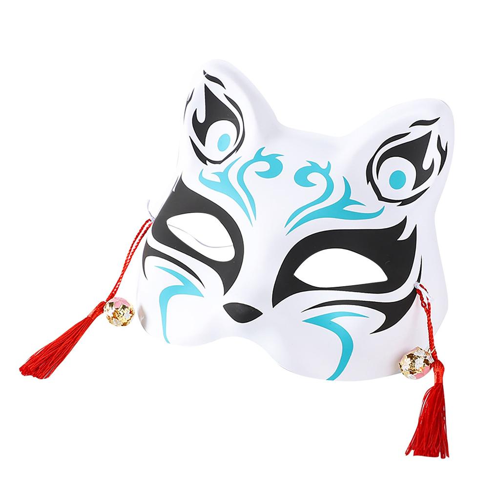 Biała Maska Kota Pulp Embrio, Biały Pół Kostium Anime Party Role-playing, Maska