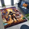 Ancient Egyptian God Dead Anubis Pharaoh Tutankhamun Mask Rug for Bedroom Living Room Sofa Home Doormat Decor,Non-slip Floor Mat