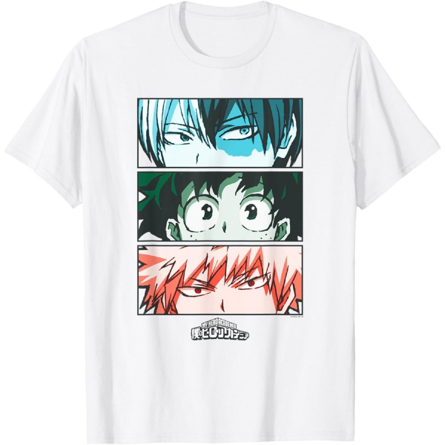 

My Hero Academia Todoroki Deku Anime T-Shirt XXXXXL білий