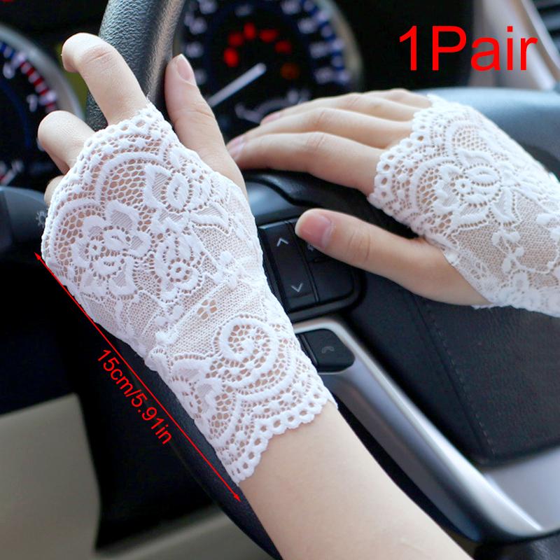 1 Paar Sonnenschutzärmel Tanzperformance Kurzer Handgelenkschutz Sommerabdeckung Narben Mode Fahrhandschuhe Freiliegende Finger