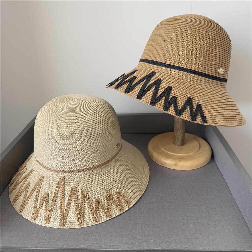 Big Eaves Sunshade Straw Hat Women's Summer Travel Vacation Sun Protection Hat Seaside Beach Sun Hat