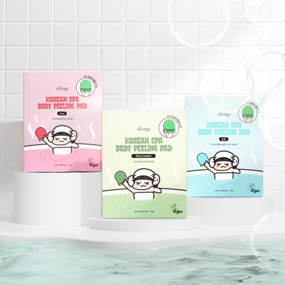 

Allongs Korean Spa Body Peeling Pad 3 Choice 1 Soft Hard Pore Control 25ml Pore Control (Pore Control) 5 sheets