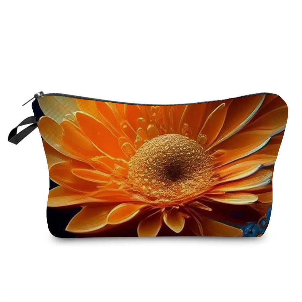 

Женская косметичка с цветочным принтом для туалетных принадлежностей, органайзер для путешествий, 6394