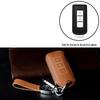 Mitsubishi Key Case: Snap Button Cowhide for GAC Outlander, Eclipse Cross, ASX, Lancer, and Pajero Sport