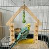 Wear Resistant Parrot Swing Toy Wooden Interactive Bird Toy Parrot Play Rack  Beak Sharpening
