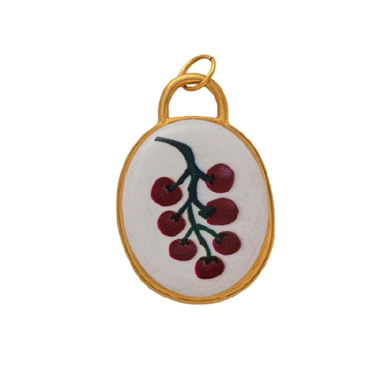 Modern Elliptical Jewelry Component Floral House Print Accessories Stainless Steel Charm for Handmade Enthusiasts