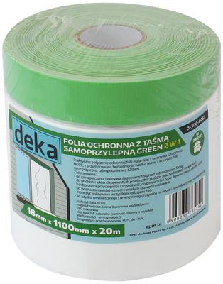 Protective Foil With Green Tape For Outdoor Use 110Cm*20M - D-300-0261