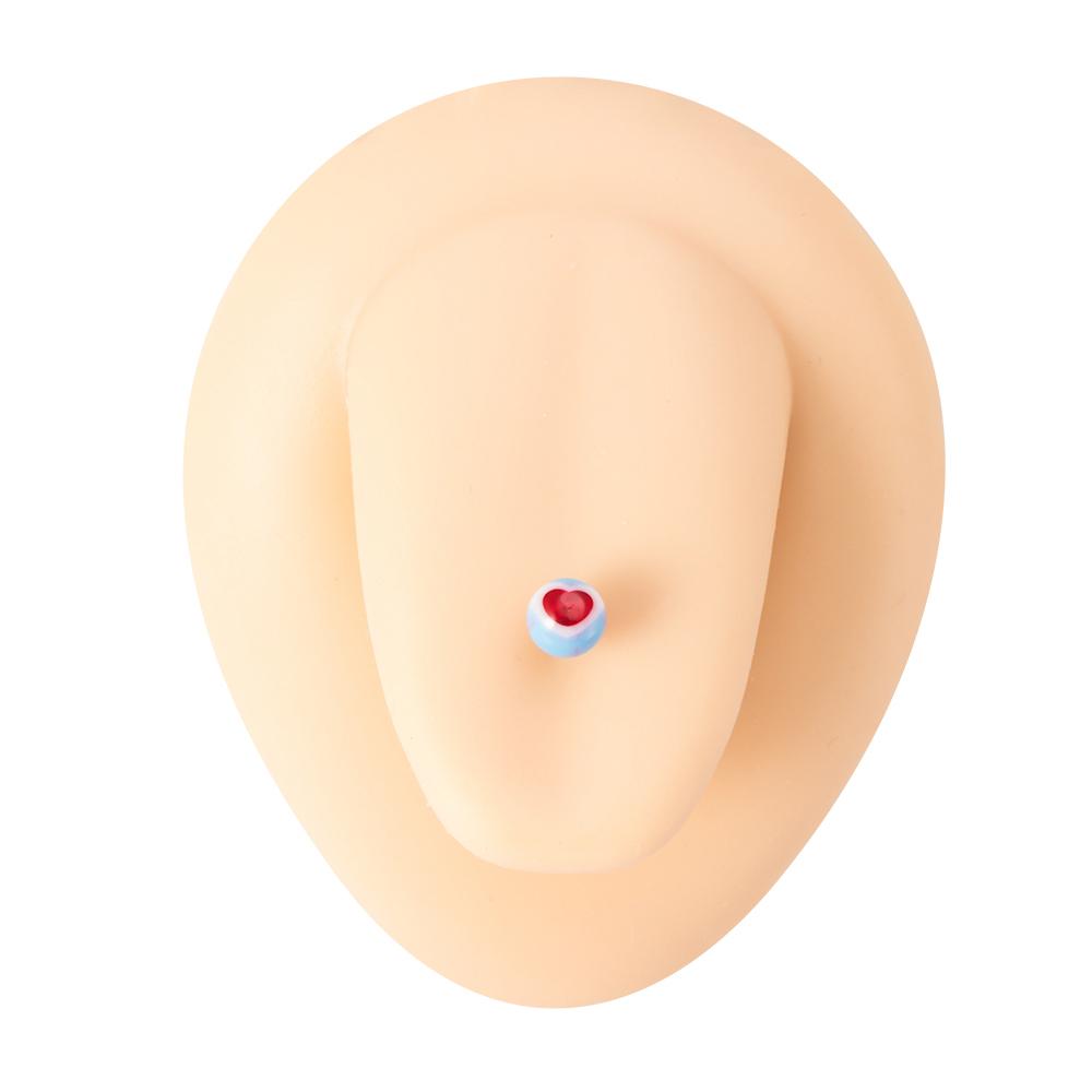 Mixfarbe Acryl Kugel Zungenringe Brustwarzenring Halter 14G Flexibler Zungenpiercingstab Bioflex Brustwarzenstäbchen 16mm