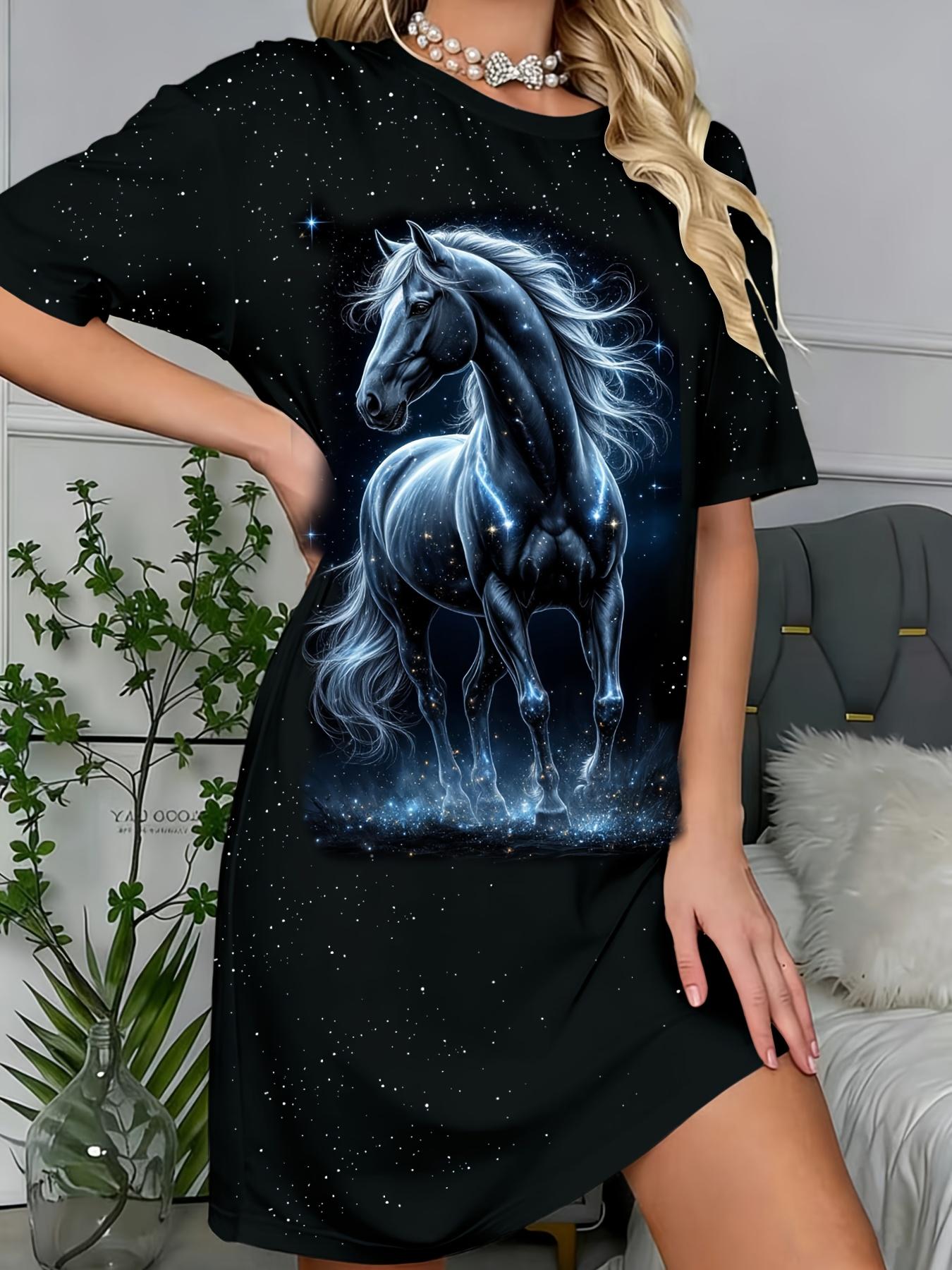 

New Women S Nightdress Pajamas. Starry Sky BMW Fashion Print Casual Nightdress. Loose Fit Lazy Style Home First Choice. Comfortable And Soft. Suitable 8XL дубильная кора