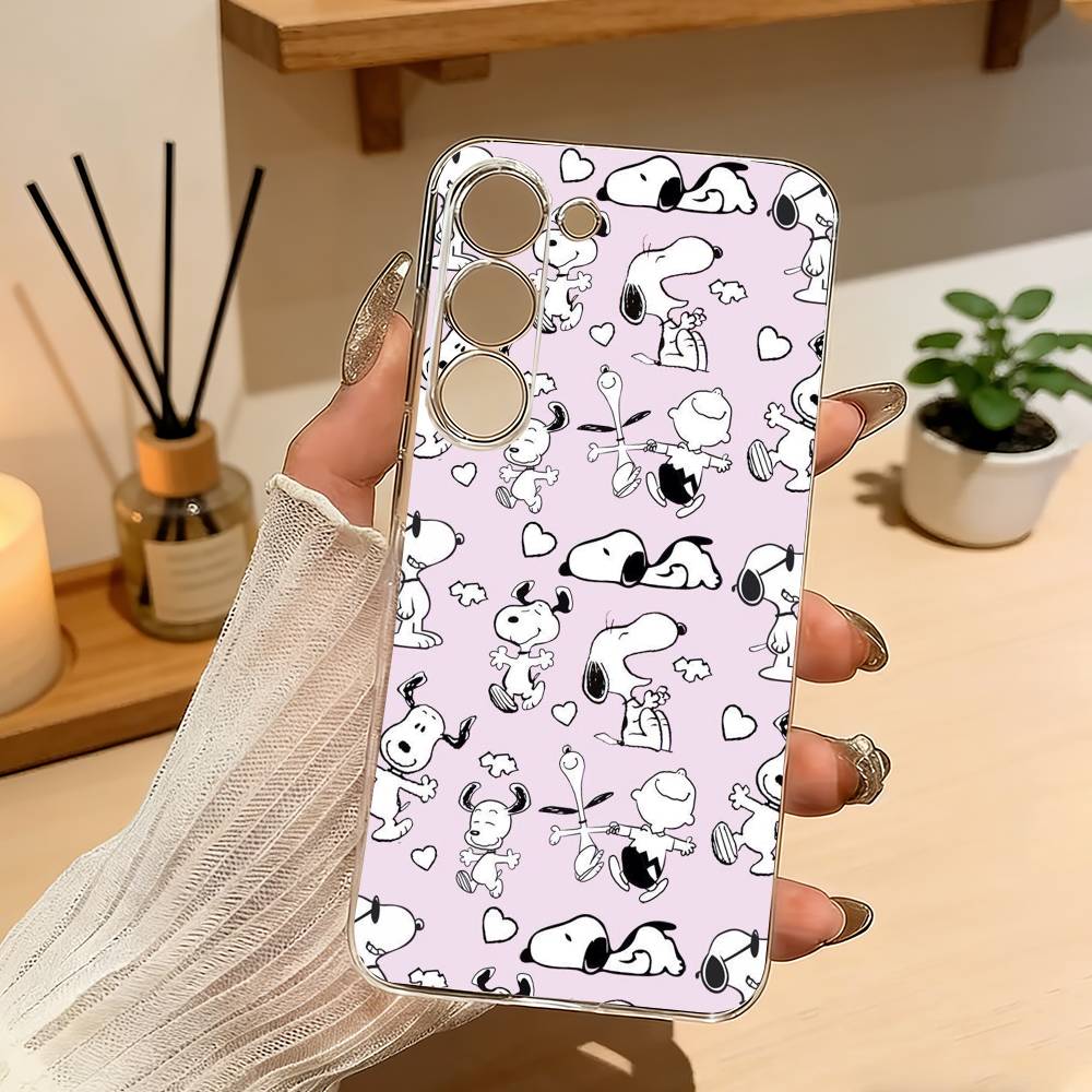 Cartoon S-Snoopy-dog-y Cute Phone Case For Samsung A10 A12 A31 A40 A70 Transparent Cover Samsung a10