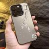 Japanese Cherry Blossom Falling Petals Phone Case for iPhone 17 16 15 14 13 12 11 16ESeries Pro Max Plus Double Layer Protection