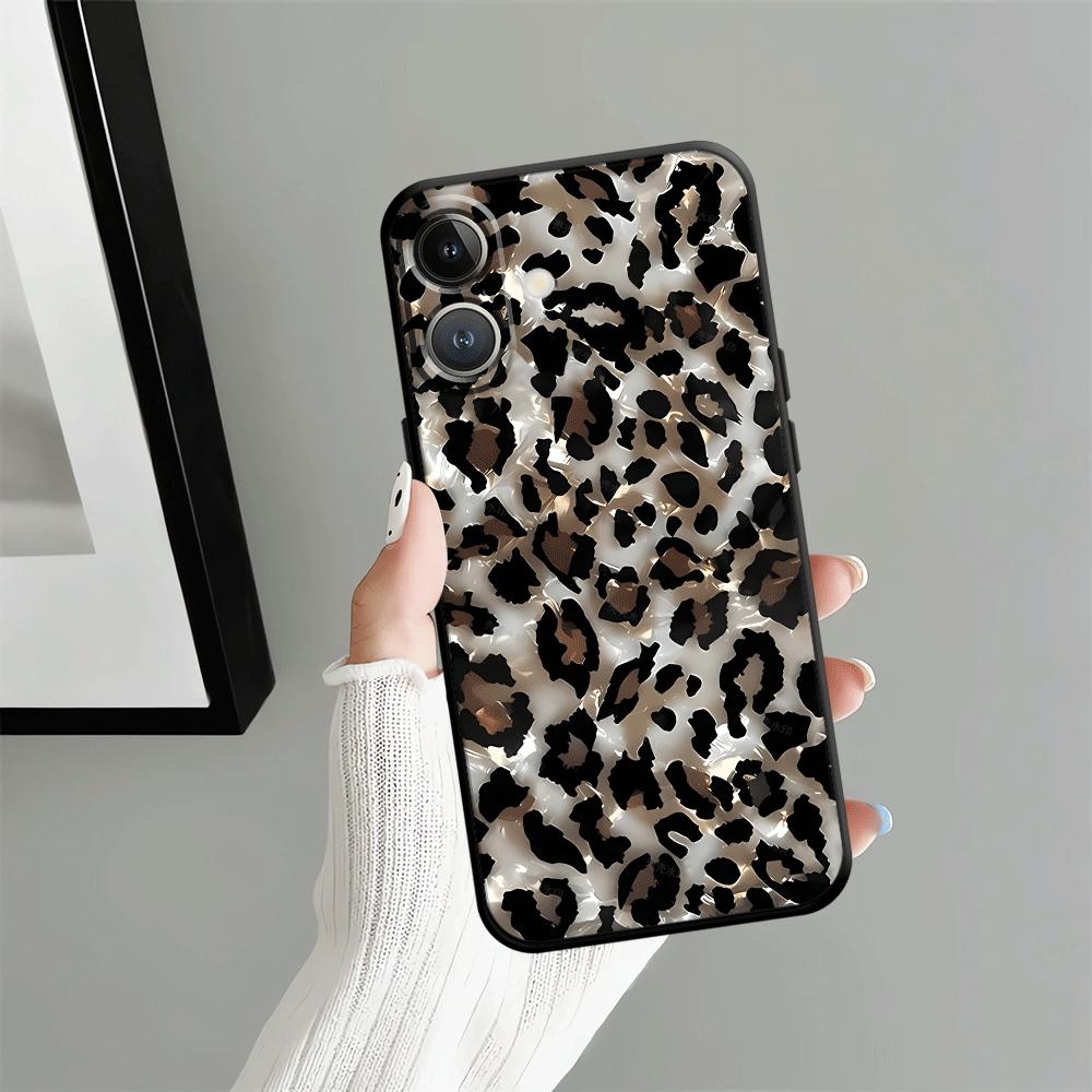 Funda Phone Cover Case for Apple iPhone 17 Pro Max 15 Pro 7 8 11 16 14 12 XR XS MAX Air 13 Leopard Print Lip Print Art