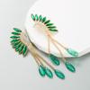 Women's Earring Tassels Long Wing Alloy Rhinestone Temperament Premium Drops Earrings