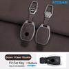 Zinc Alloy With Suede Leather Car Key Case Cover Bag For Mercedes Benz Nec Bga Type C E G S Class W204 W210 W118 W172 W212 W245
