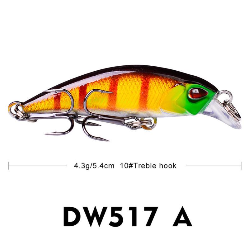 Sinking Fishing Lures Artificial Fishing Lure River Minnow 4.3g 5.4cm Hard Bait