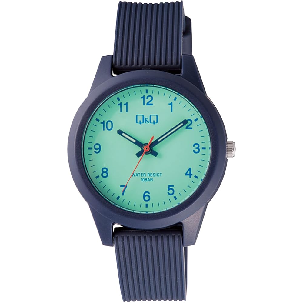 Citizen Q&Q Analog Waterproof Watch with Colorful Design and Urethane Strap for Women Blue
