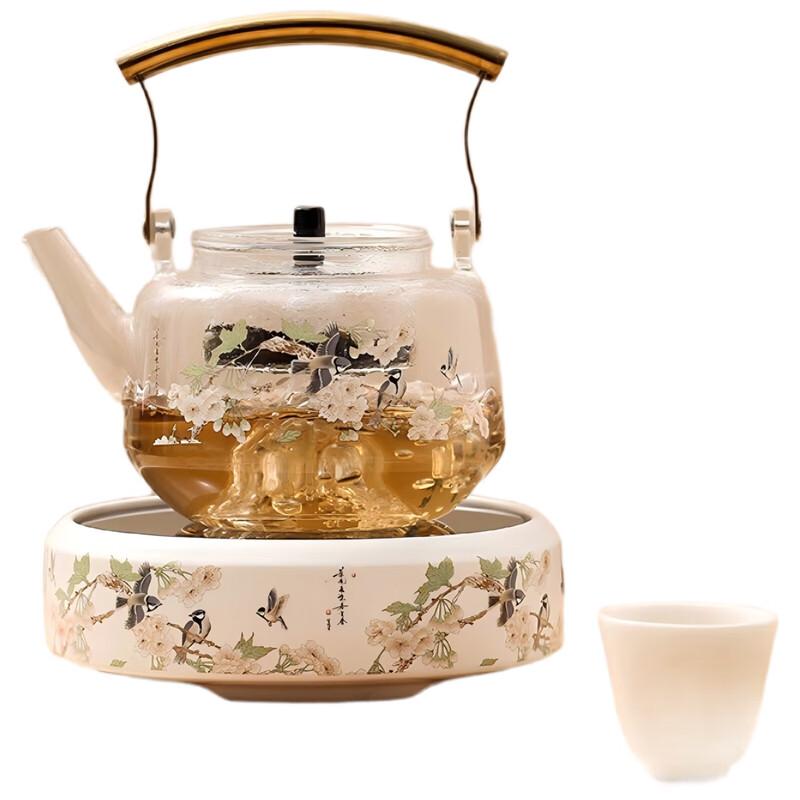 

Birds Worshipping Phoenix Glass Tea Brewing Set 18*19mm