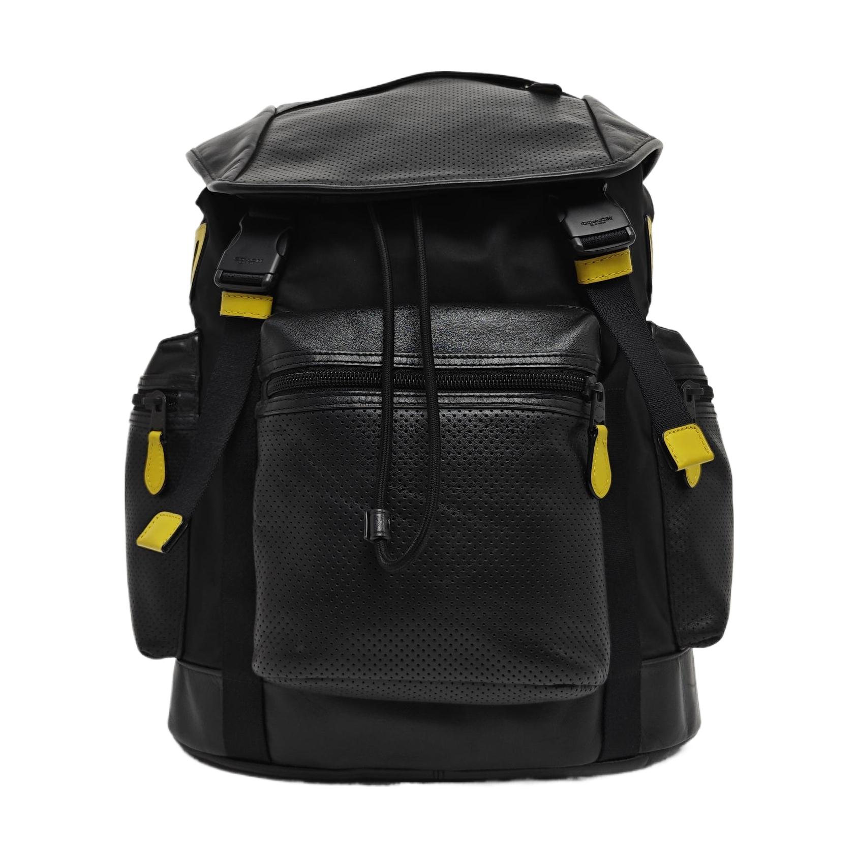 [Pre-Owned] Black Leather Backpack With Black Hardware - Excellent #1PELYOU ONE SIZE