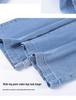 Women's National Style Tencel Button-Up Wide-Leg Jeans - 2026 Summer Slim Straight Casual Pants