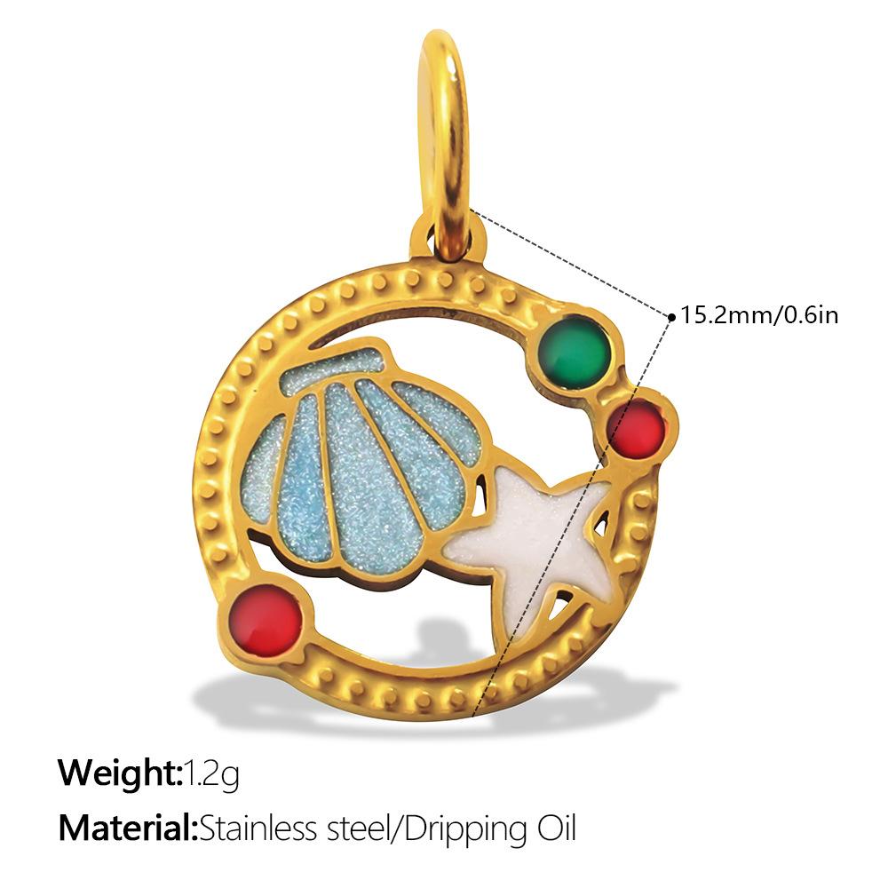 European and American New Xiaoqing Fresh Air Ocean Series Jewelry Accessories Personalized Trend Starfish Shell Pendant 2026