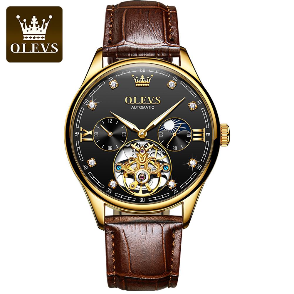 OLEVS  3601 Top Brand Luxury Sport Oem Luxury Custom Automatic Mechanical  Luxury Wrist Watch for Men Automatic Watch