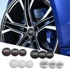 3D Metal Car Wheel Center Cover Badge Sticker for S Sline RS Q7 R8 S3 8P Q3 A8 B8 S6 Q8 B7 Q6 S7 C7 TT B2 A3 Quattro Q5 A7 8V