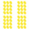 50Pcs Wheel Nut Covers Plastic Lug Nut Torque Indicator Bright Yellow for Semi Truck Commercial Vehicle Easy Install