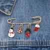 Bag Decoration Clothing Accessories Dress Shawl Clips Waistband Pin Christmas Brooches Safety Pins