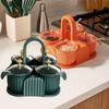 Plastic Multi-grid Seasoning Box Moisture-proof Salt Container Portable Spice Seasoning Box  Sugar