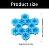 Food Grade Silicone Ice Cubes Tray With 6 Unique Snowflake Designs Baking Tool Perfect For Chocolate And Candy Making